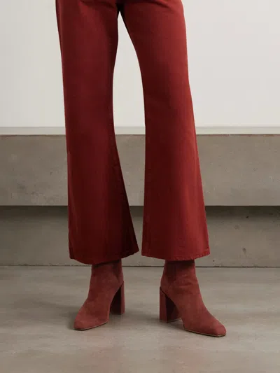 Gabriela Hearst 91mm Luke Suede Ankle Boot In Brown