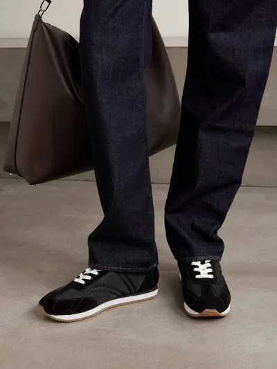 Totême Padded Lace-up Sneakers In Animal Print