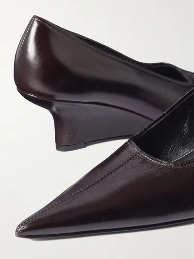 Totême 60mm Sharp Wedge Pumps In Brown