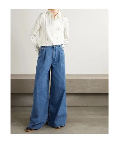Gabriela Hearst Belt Loop Jeans In Blue