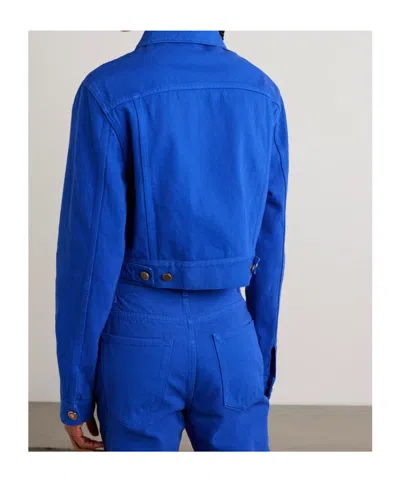 Gabriela Hearst Long-sleeved Denim Jacket In Blue