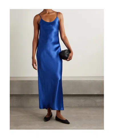 Gabriela Hearst Slip Dress In Blue