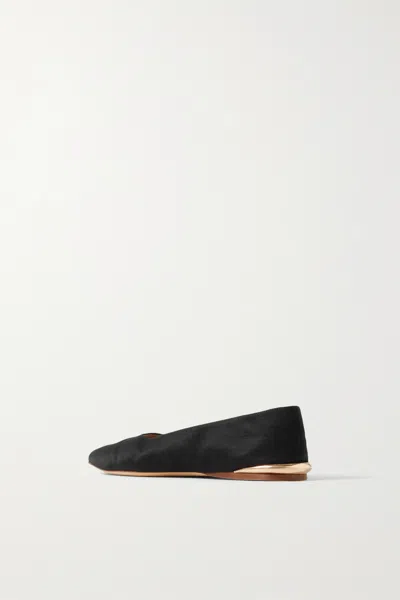 Gabriela Hearst Pointed Ballet Shoes In Black