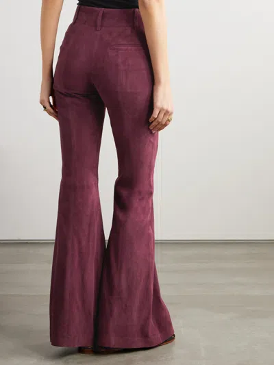 Gabriela Hearst Casual Pants With Belt Loops In Burgundy