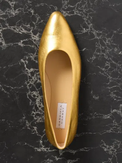 Gabriela Hearst Andre Ballet Flats In Gold