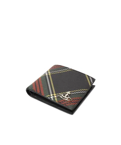 Vivienne Westwood Tartan-plaid Cardholder In Black