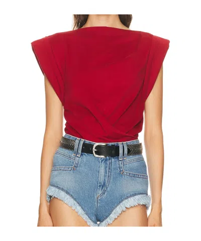 Isabel Marant T-shirt Ts0207fa A1n41i-cherry In Red