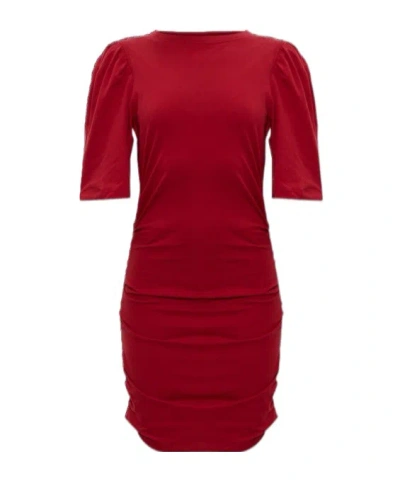 Isabel Marant Mylda Organic Cotton Dress In Red