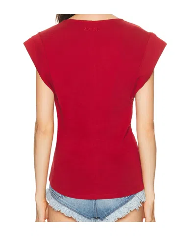 Isabel Marant T-shirt Ts0207fa A1n41i-cherry In Red