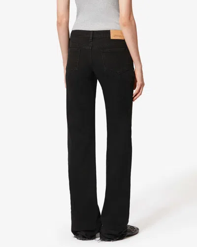 Isabel Marant Denala Flared Jeans In Black