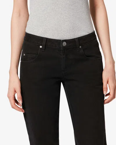 Isabel Marant Denala Flared Jeans In Black