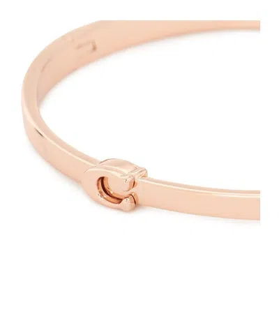Coach Logo Bracelet In Gold