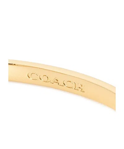 Coach Two-tone Logo Bracelet In Gold