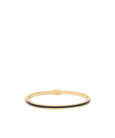Coach Logo Enamelled Bangle In White