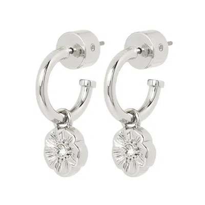 Coach Pendant Earrings In Metallic