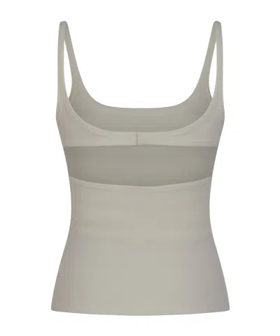 Courrèges U-neck Tank Top In Gray