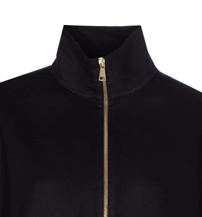 Fabiana Filippi Reversible Platinum And Mohair Jacket In Rock-color Frescolana In Blue