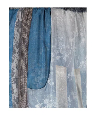 Pierre-louis Mascia Printed Trousers In Blue