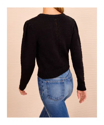 Ulla Johnson Delphina Long Sleeve Cardigan In Black