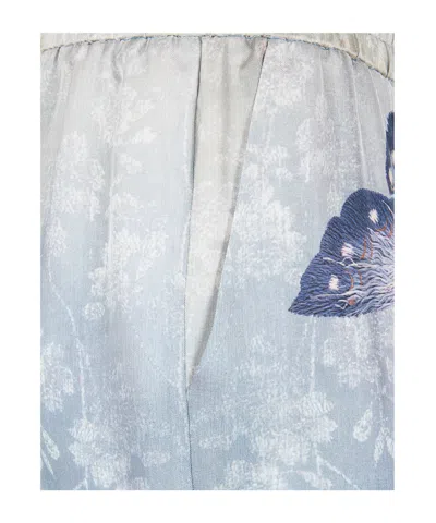 Pierre-louis Mascia Patterned Casual Pants In Blue