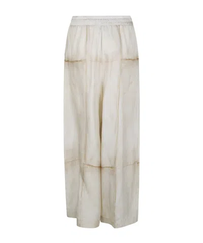 Pierre-louis Mascia Patterned Casual Pants In White