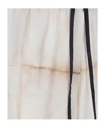 Pierre-louis Mascia Patterned Casual Pants In White