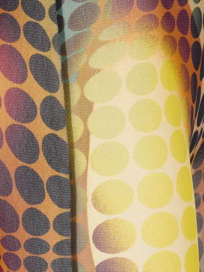 Jean Paul Gaultier Reedition High Waist Flare Trousers Stretch In Multi