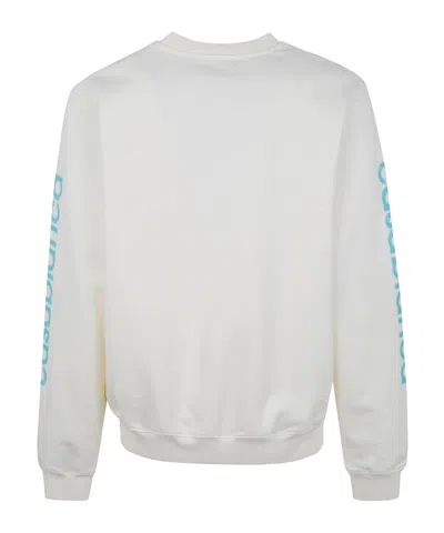 Casablanca Graphic-print Crew-neck Sweatshirt In White