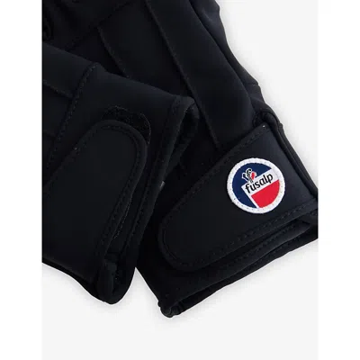 Fusalp Womens 1009 Glacier W Woven And Leather Ski Gloves In Brown