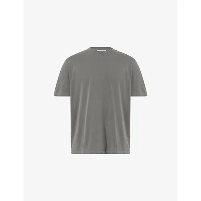 Our Legacy Mens Worn Black Boxy Short-sleeve Cotton-jersey T-shirt In Gray