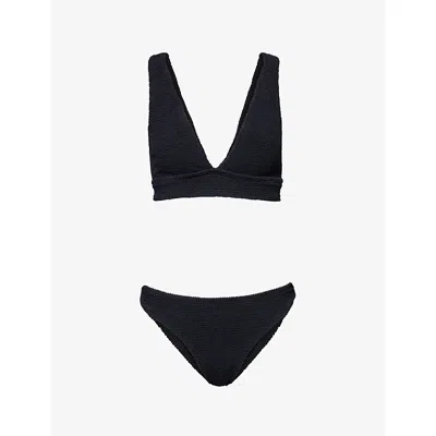 Hunza G Womens Black Carla Bikini Set In Black