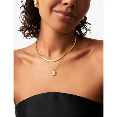 Missoma Womens Gold November Birthstone 18ct Yellow-gold Vermeil Necklace In Gold