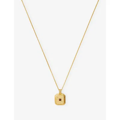 Missoma Womens Gold January Birthstone 18ct Yellow-gold Vermeil Necklace In Gold