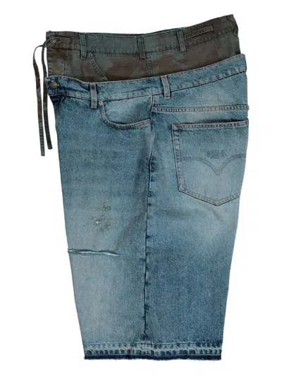 424 Double Big Daddy Shorts In Blue