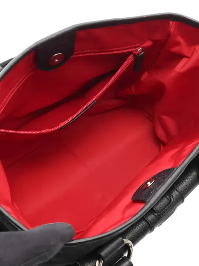 Pre-owned Bvlgari 2000s Logomania Zip-top Tote Bag In Black