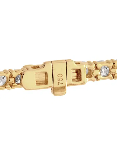 Lb Exclusive 18k Yellow Gold 4.62ct Diamond Tennis Bracelet Mf01-111925 In Gold
