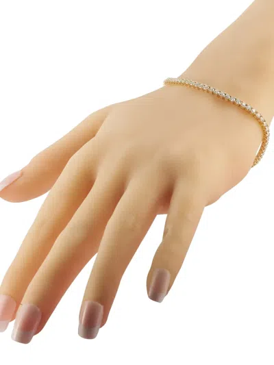 Lb Exclusive 18k Yellow Gold 4.62ct Diamond Tennis Bracelet Mf01-111925 In Gold