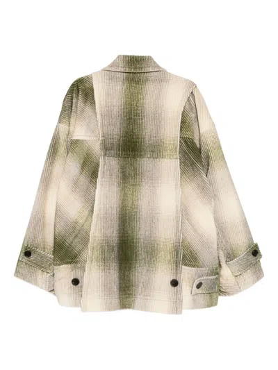 Songzio Cut Out Chore Jacket In Multi