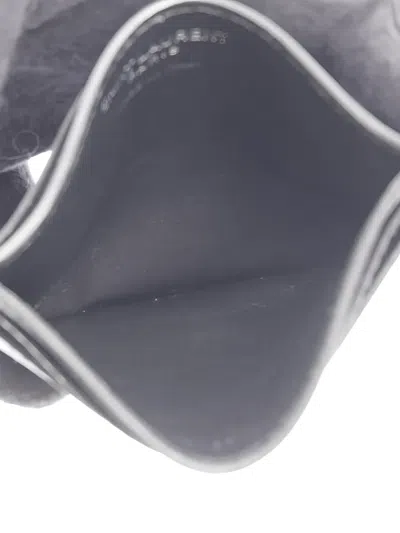 Pre-owned Saint Laurent 2010s Logo Leather Wallet In Black