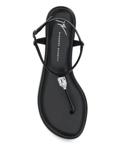 Giuseppe Zanotti Pia Mizuki Round-toe Sandals In Black