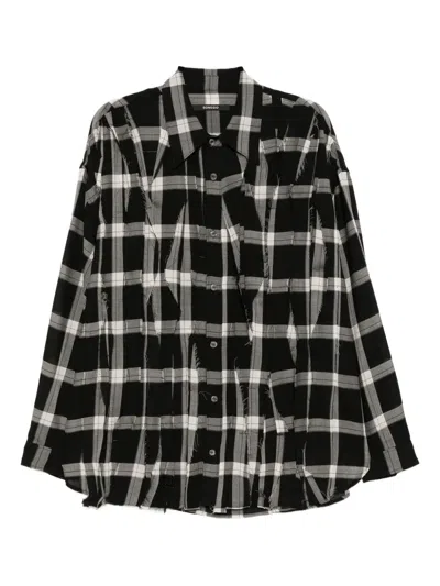 Songzio Plaid Shirt In Black