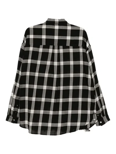 Songzio Plaid Shirt In Black