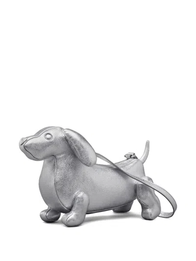 Thom Browne Baby Hector Shoulder Bag In Silver