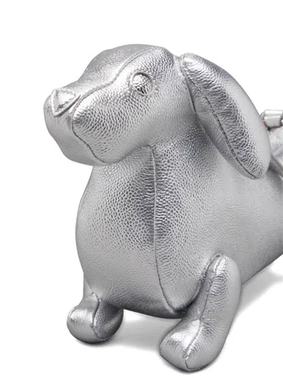 Thom Browne Baby Hector Shoulder Bag In Silver