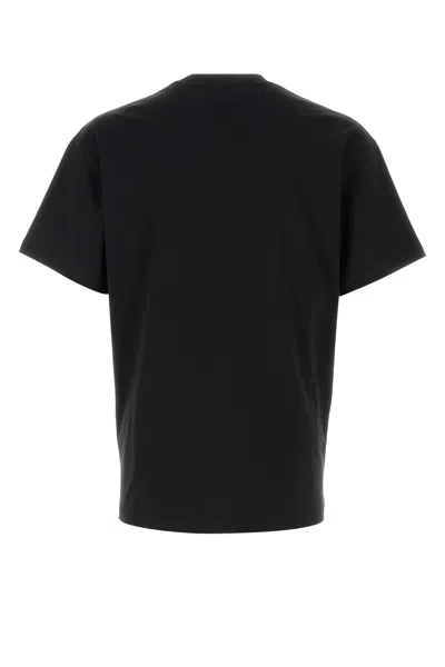 Givenchy Men Black Crewneck T-shirt With Maxi Logo Lettering On The Front In Cotton Man In Black