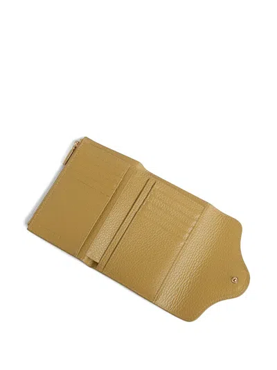 Coccinelle Press-stud-fastening Wallet In Green