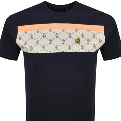 Luke 1977 Lions Den Printed T Shirt Navy In Multi