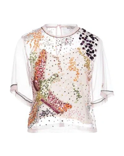 Forte Forte Forte_forte Woman Top Pink Size 2 Polyamide, Viscose, Glass In Pink