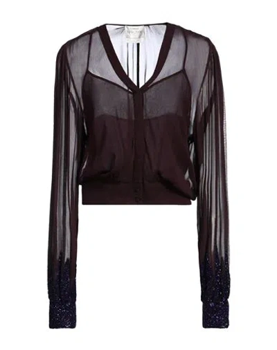 Forte Forte Forte_forte Woman Shirt Plum Size 3 Viscose, Glass In Brown