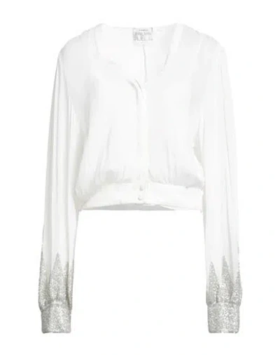 Forte Forte Forte_forte Woman Shirt White Size 3 Viscose, Glass In Multi